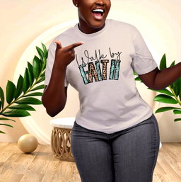 Walk Boldly, Walk by Faith: Faith-Inspired T-Shirt for Confident Women