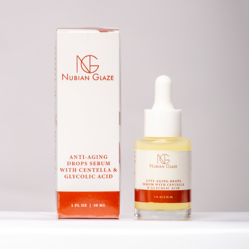 Anti-Aging Drops Serum with Centella & Glycolic Acid ( Combats inflammation, boosts collagen, fades spots. Centella, glycolic acid, Vitamin E)._0