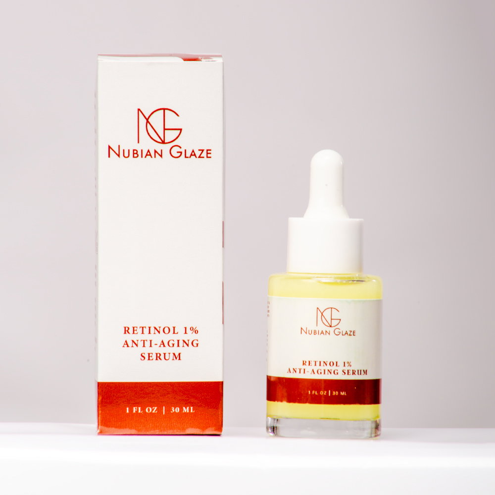Retinol 1% Anti-Aging Serum ( Slow-release retinol for tone, texture, and firmness. Lightweight and potent).