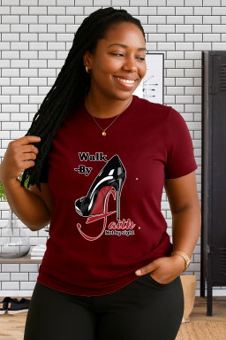 “Walk by Faith” Inspirational T-Shirt for Women | Bold, Faith-Driven Christian Apparel
