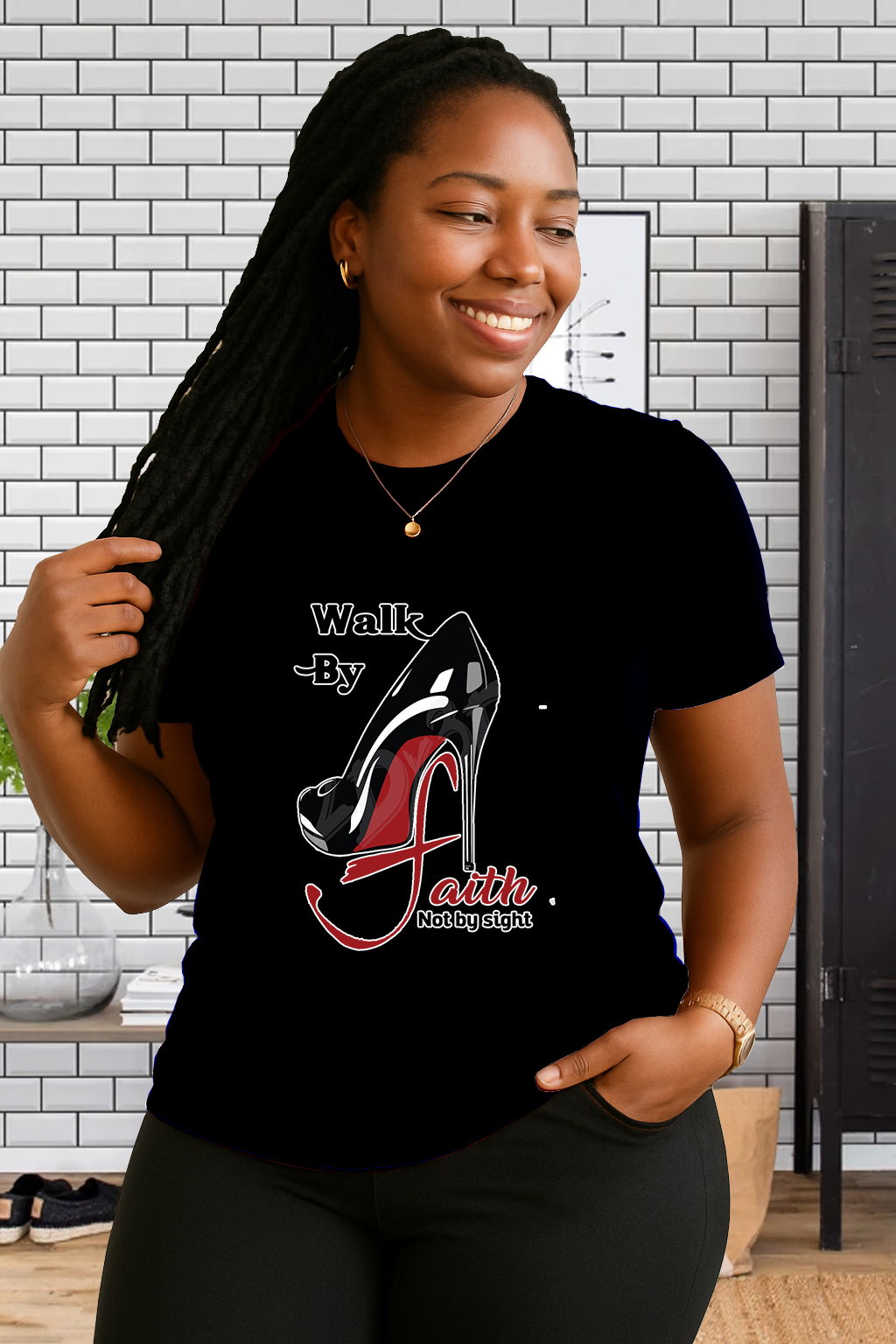 “Walk by Faith” Inspirational T-Shirt for Women | Bold, Faith-Driven Christian Apparel_5