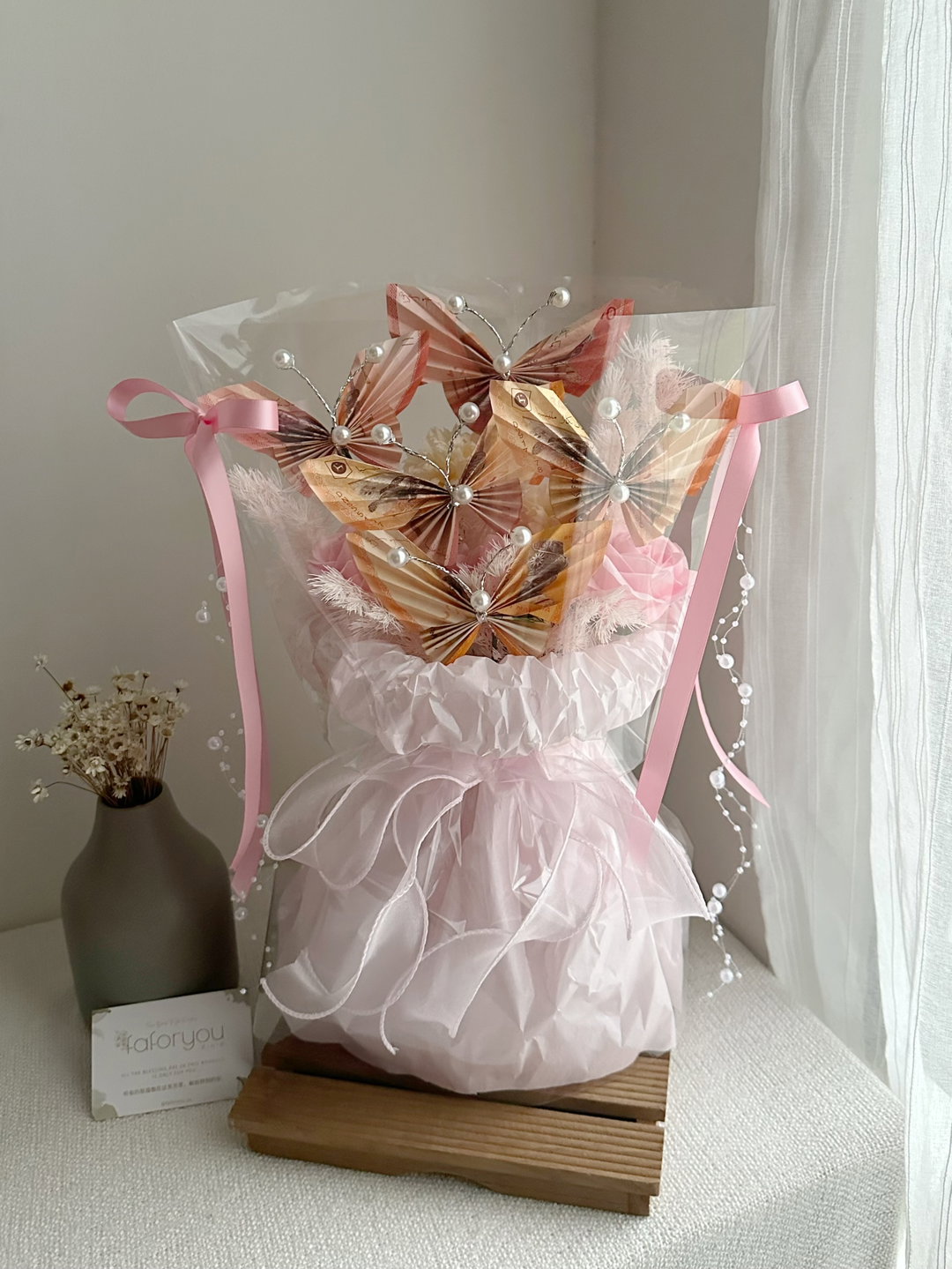 Money Butterfly Soap Flower Bouquet