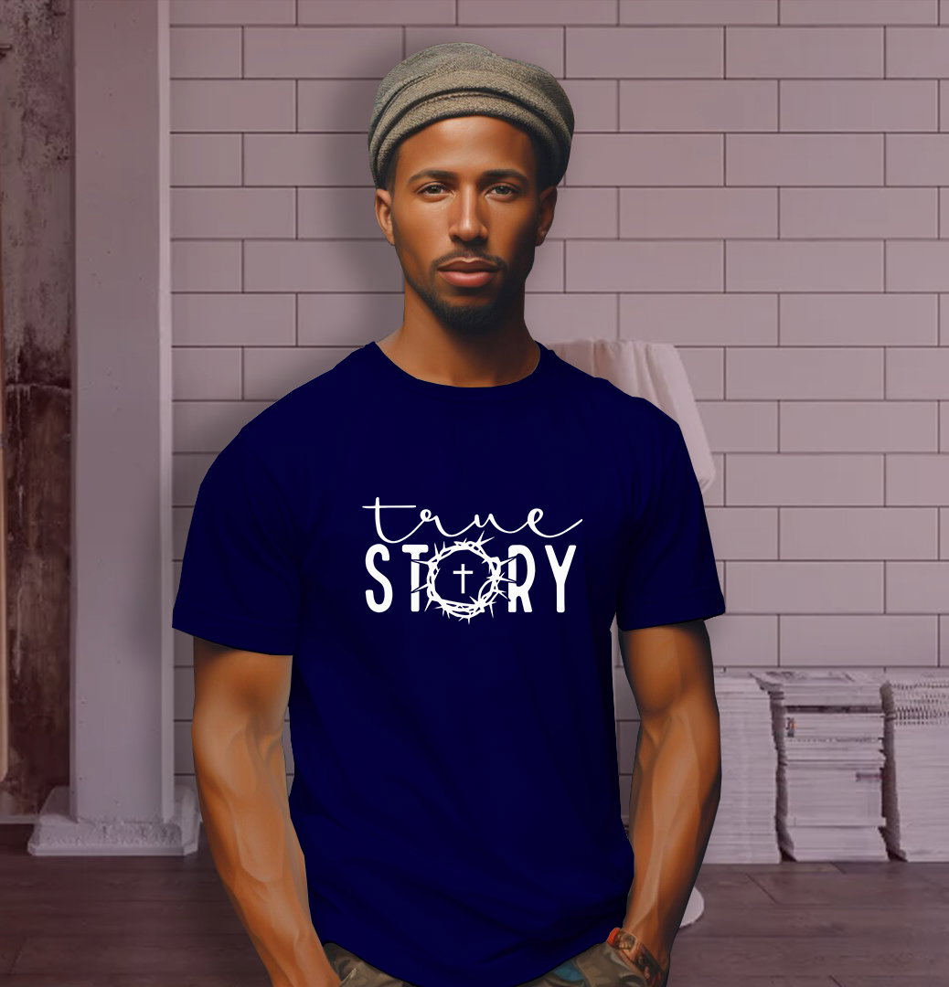 📝 True Story – Bold Faith T-Shirt That Declares the Gospel with Style_6