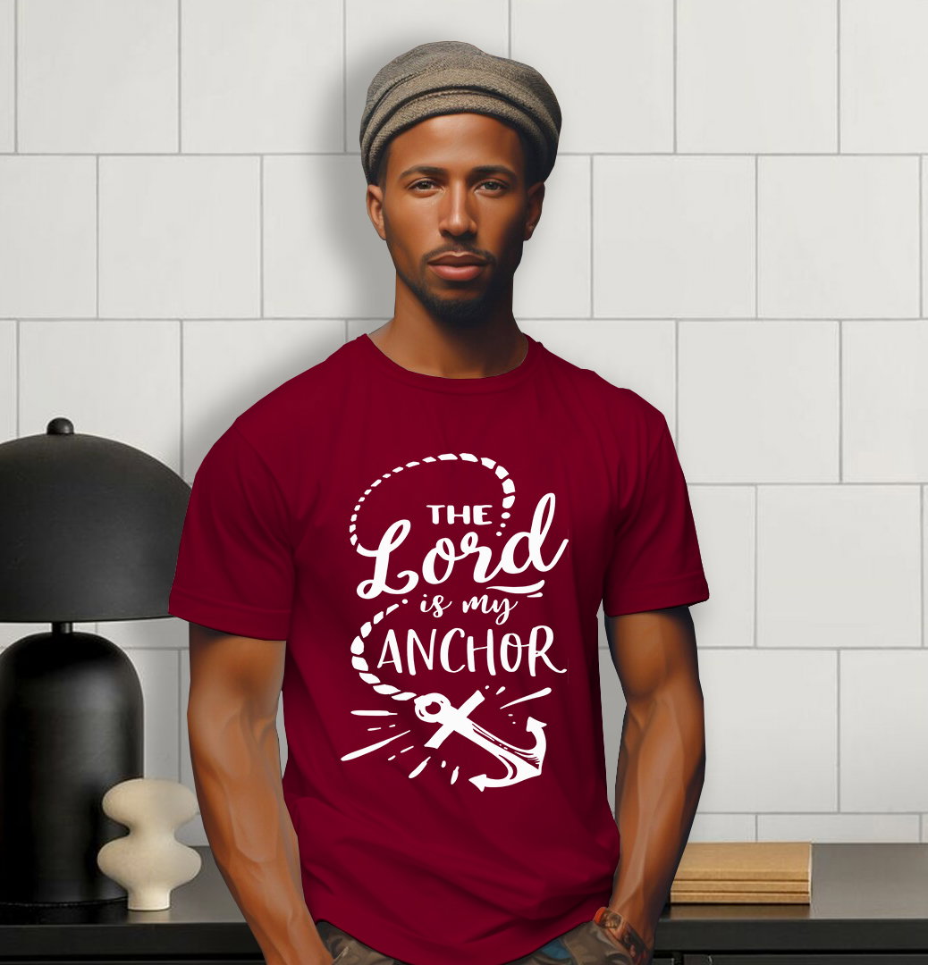 📝 The Lord Is My Anchor – Faith-Filled T-Shirt for Strength and Stability_1