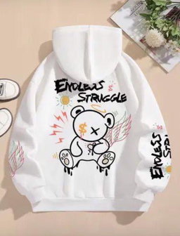 Pull over blanc design 