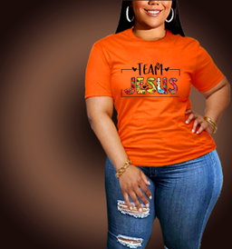 📝 Team Jesus – Bold, Bright, and Unashamed Christian T-Shirt for Women