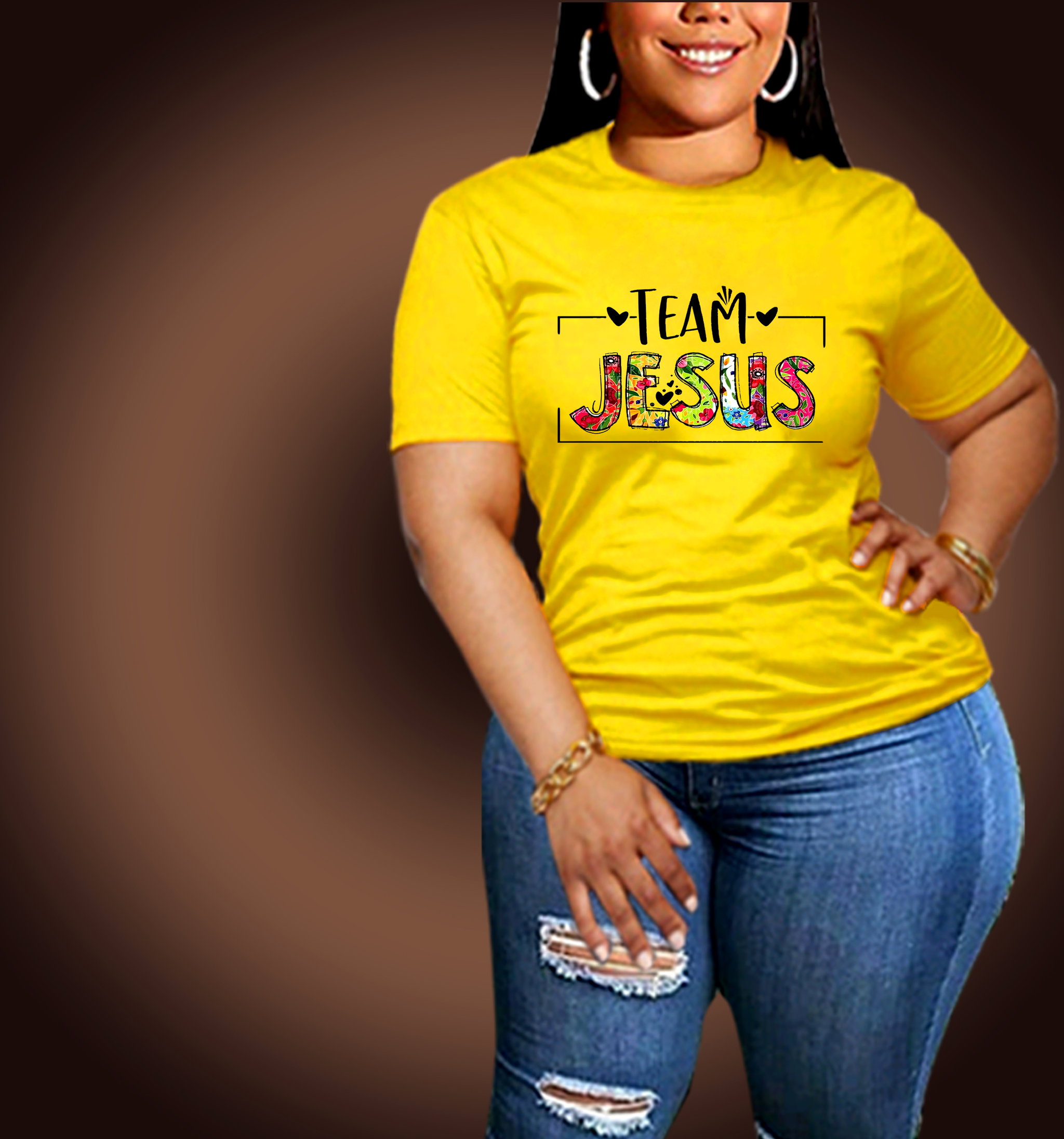 📝 Team Jesus – Bold, Bright, and Unashamed Christian T-Shirt for Women_0
