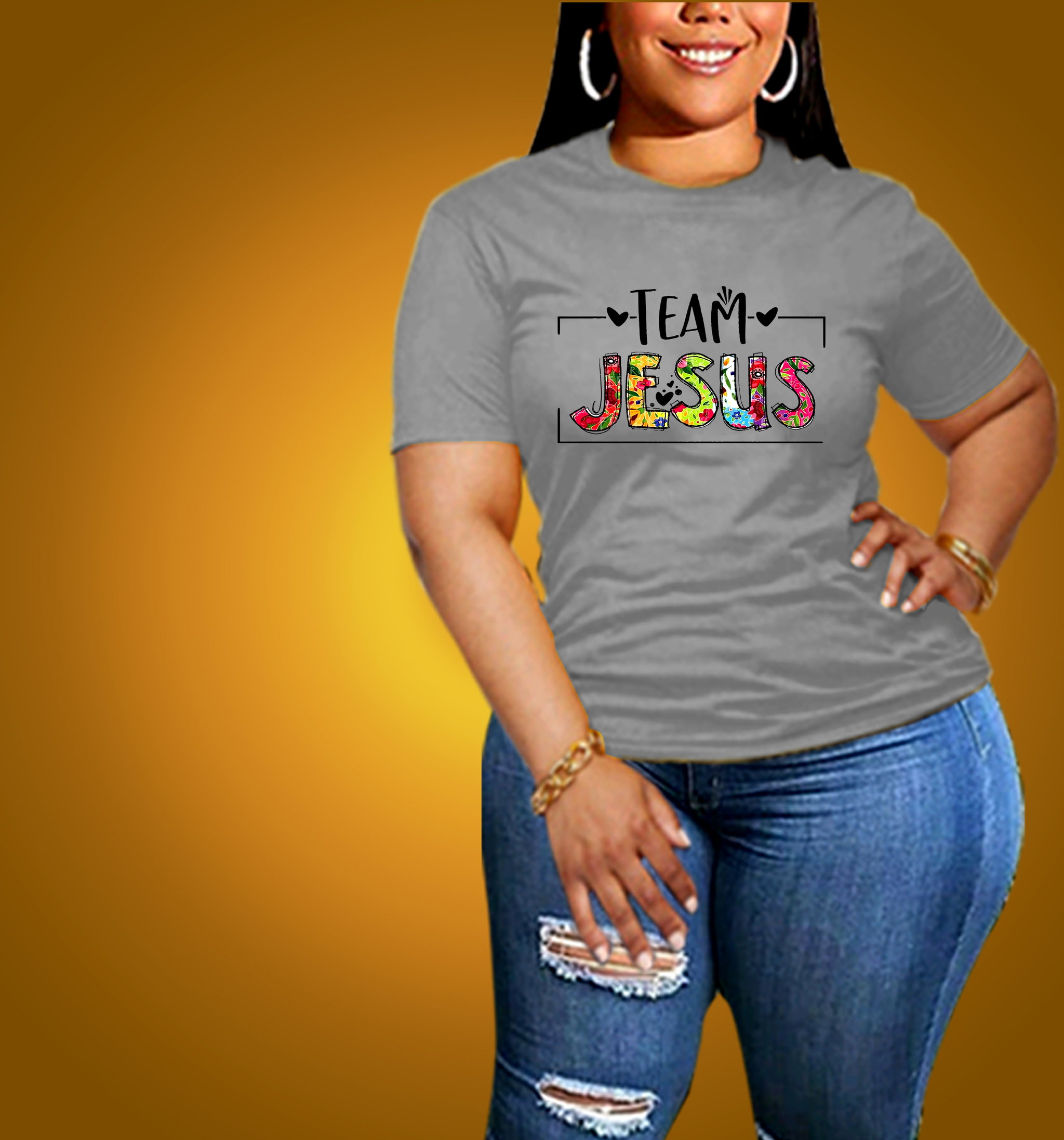 📝 Team Jesus – Bold, Bright, and Unashamed Christian T-Shirt for Women_4
