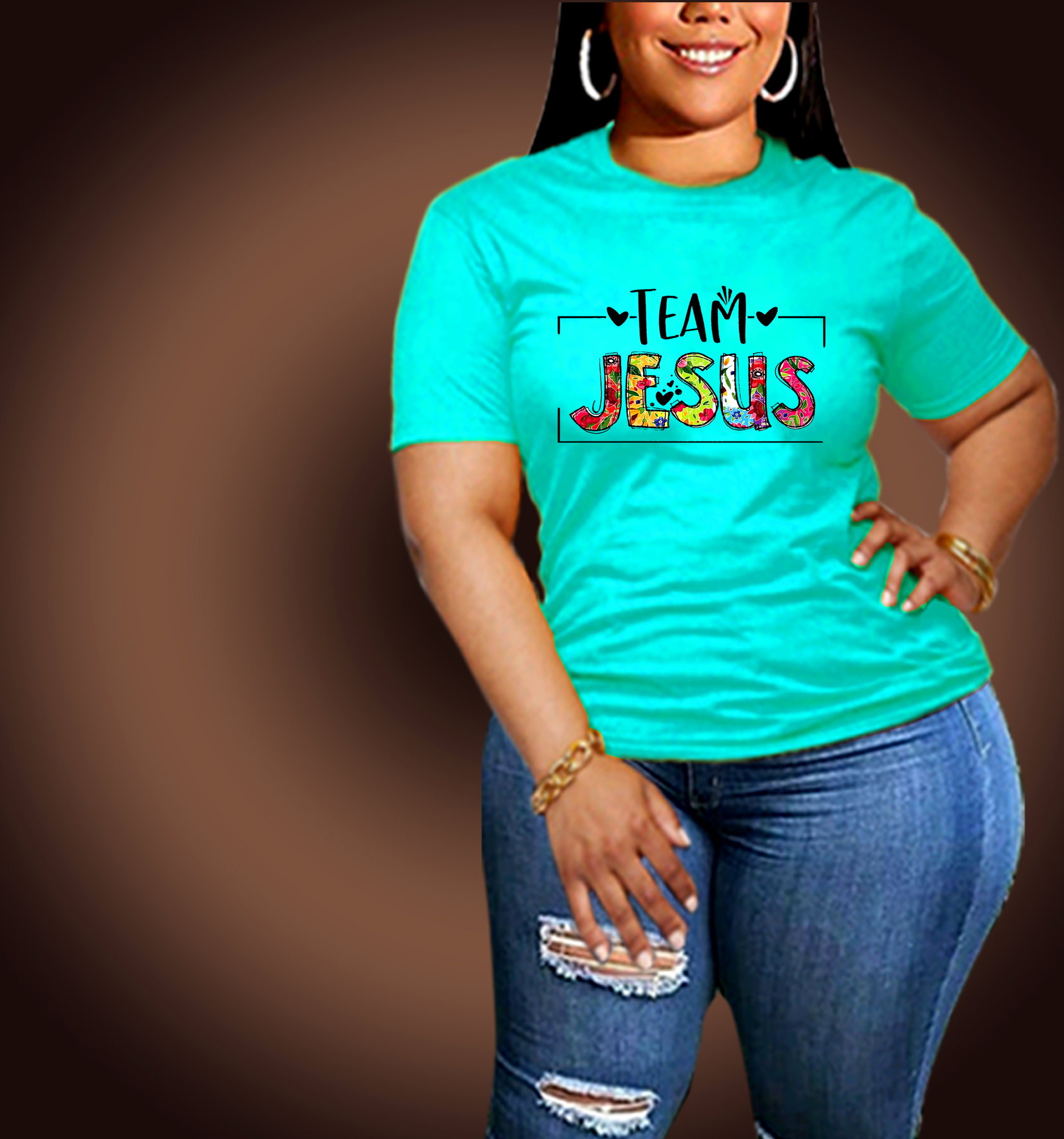 📝 Team Jesus – Bold, Bright, and Unashamed Christian T-Shirt for Women_7