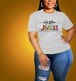 📝 Team Jesus – Bold, Bright, and Unashamed Christian T-Shirt for Women