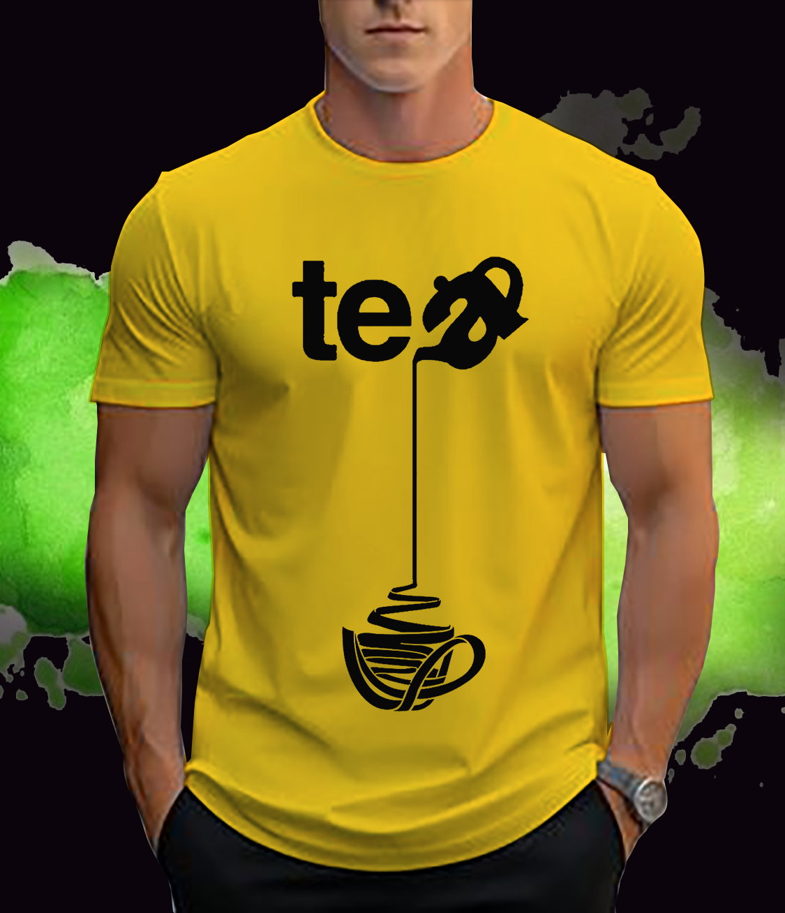 📝 Sip in Style: Creative Tea Pouring Graphic T-Shirt for Tea Lovers_10