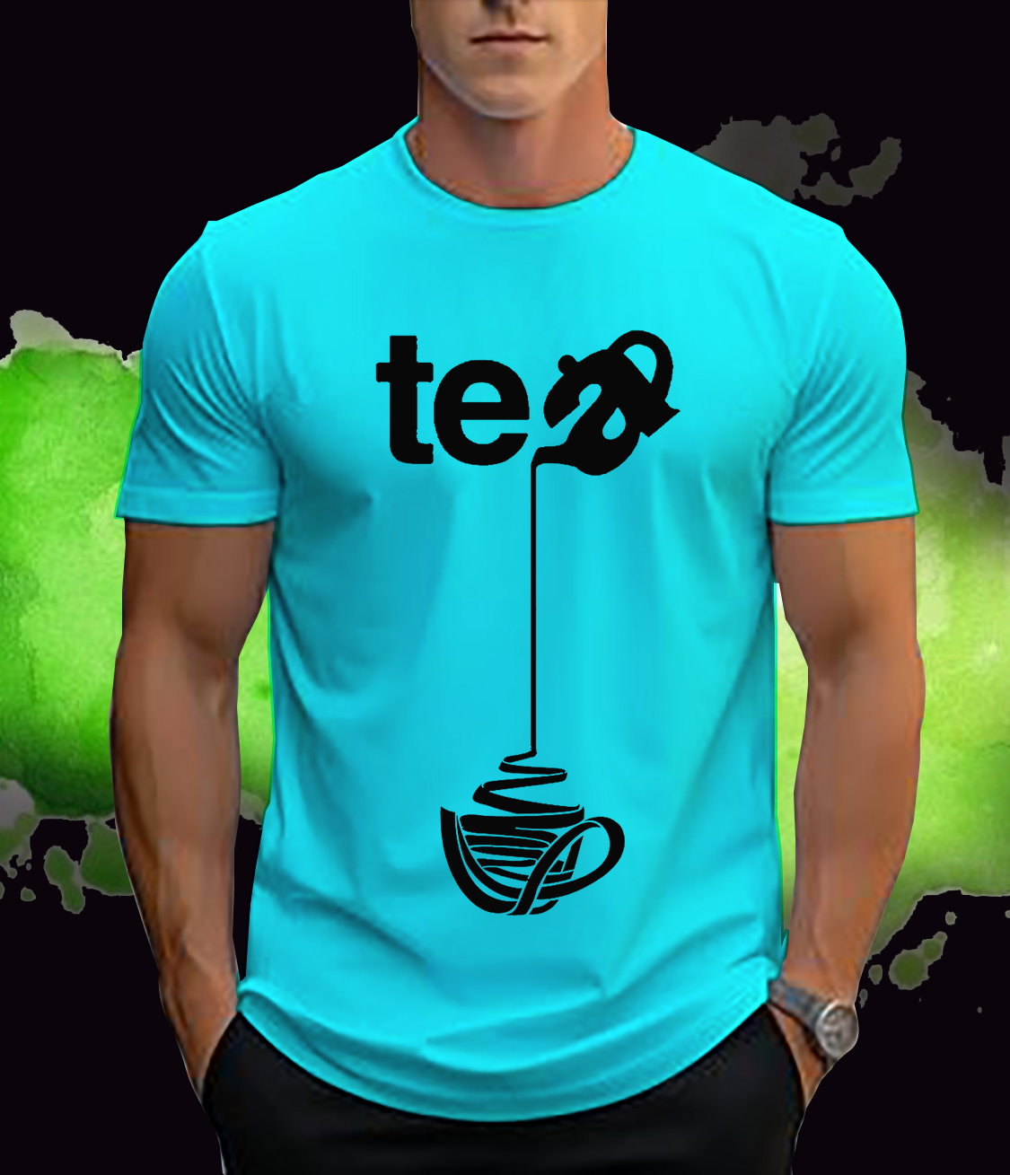 📝 Sip in Style: Creative Tea Pouring Graphic T-Shirt for Tea Lovers_5