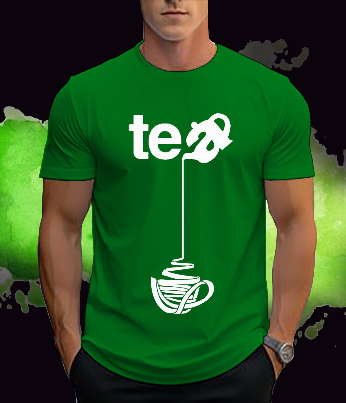 📝 Sip in Style: Creative Tea Pouring Graphic T-Shirt for Tea Lovers_4