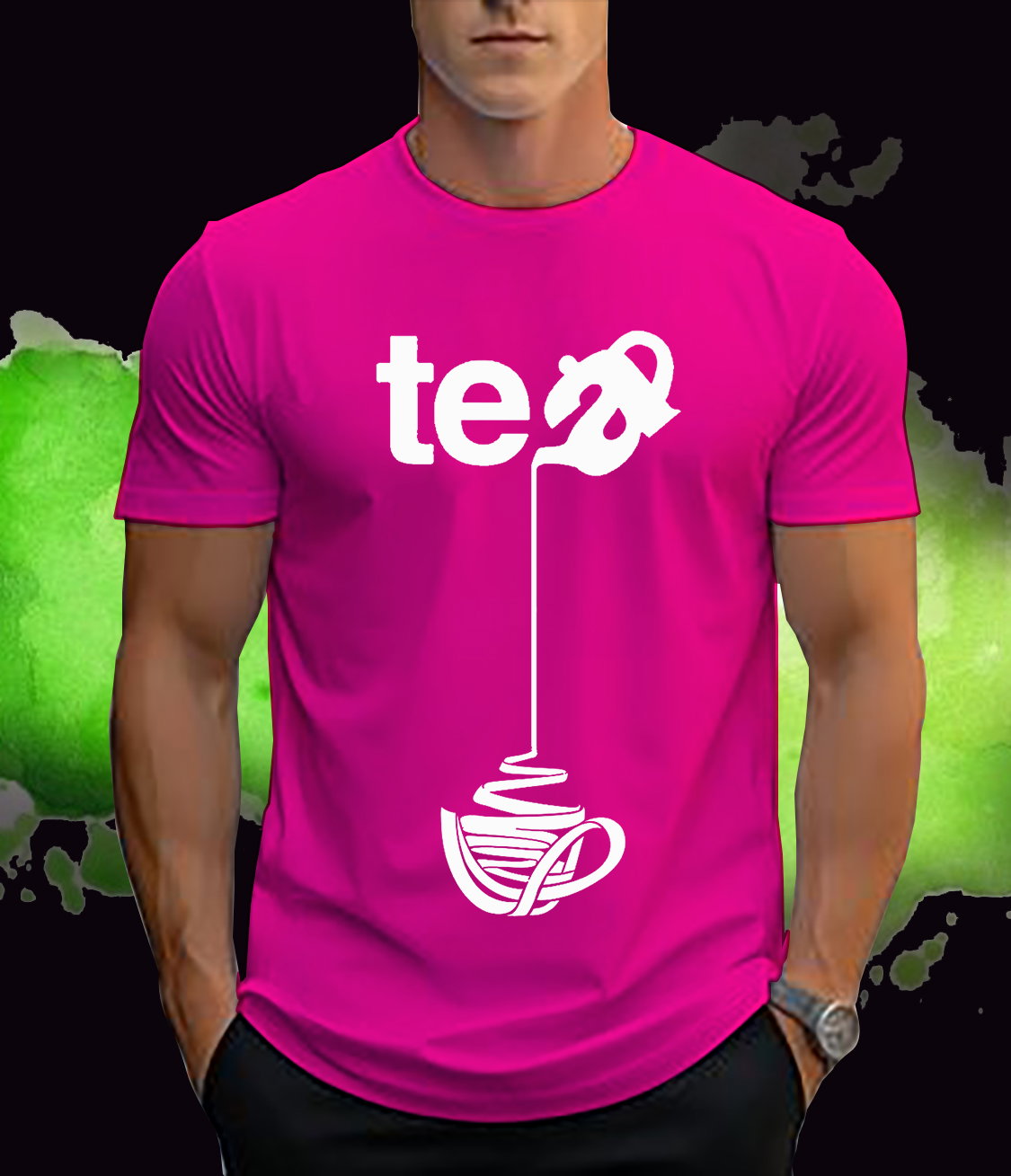 📝 Sip in Style: Creative Tea Pouring Graphic T-Shirt for Tea Lovers_6