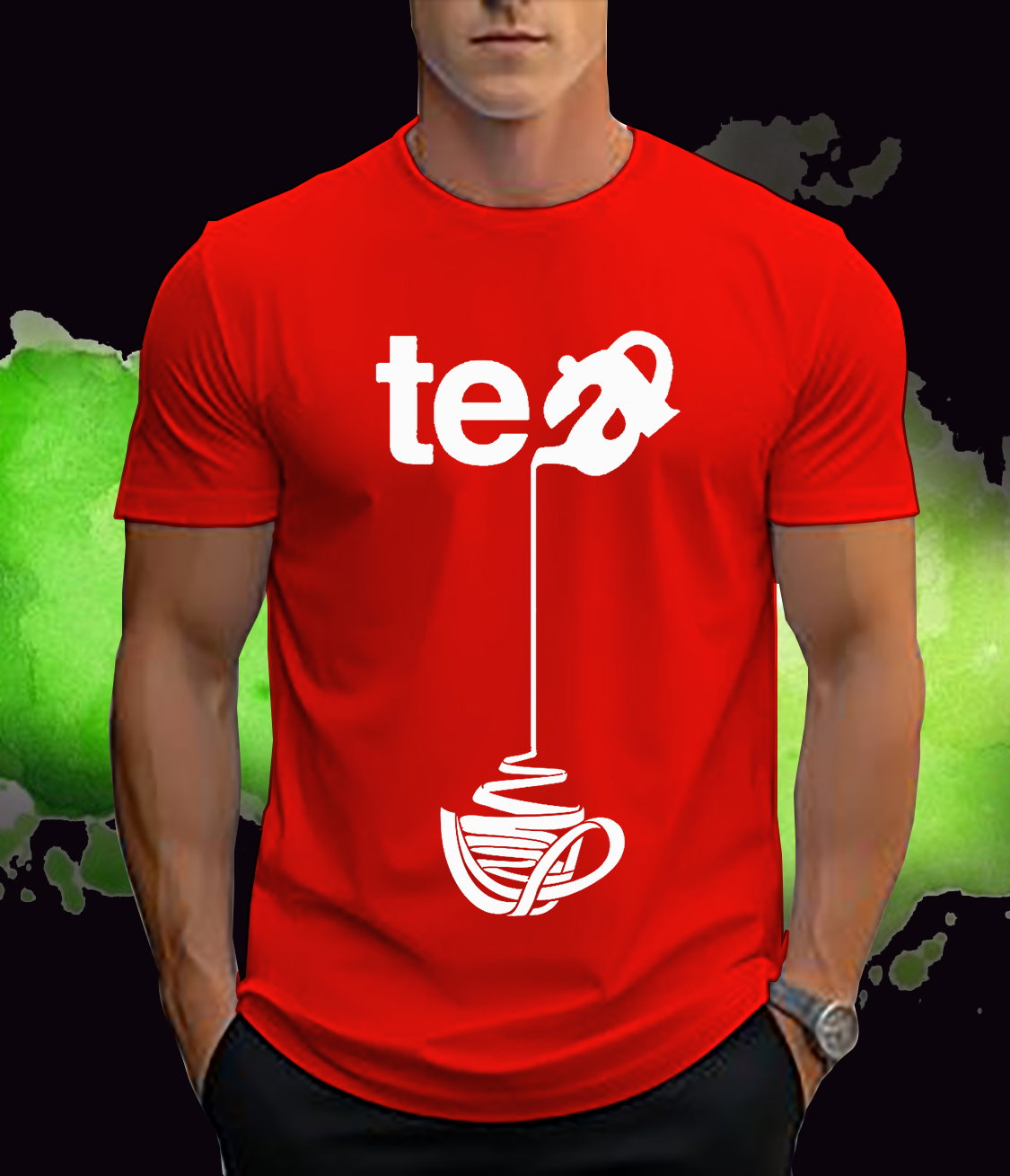 📝 Sip in Style: Creative Tea Pouring Graphic T-Shirt for Tea Lovers_7