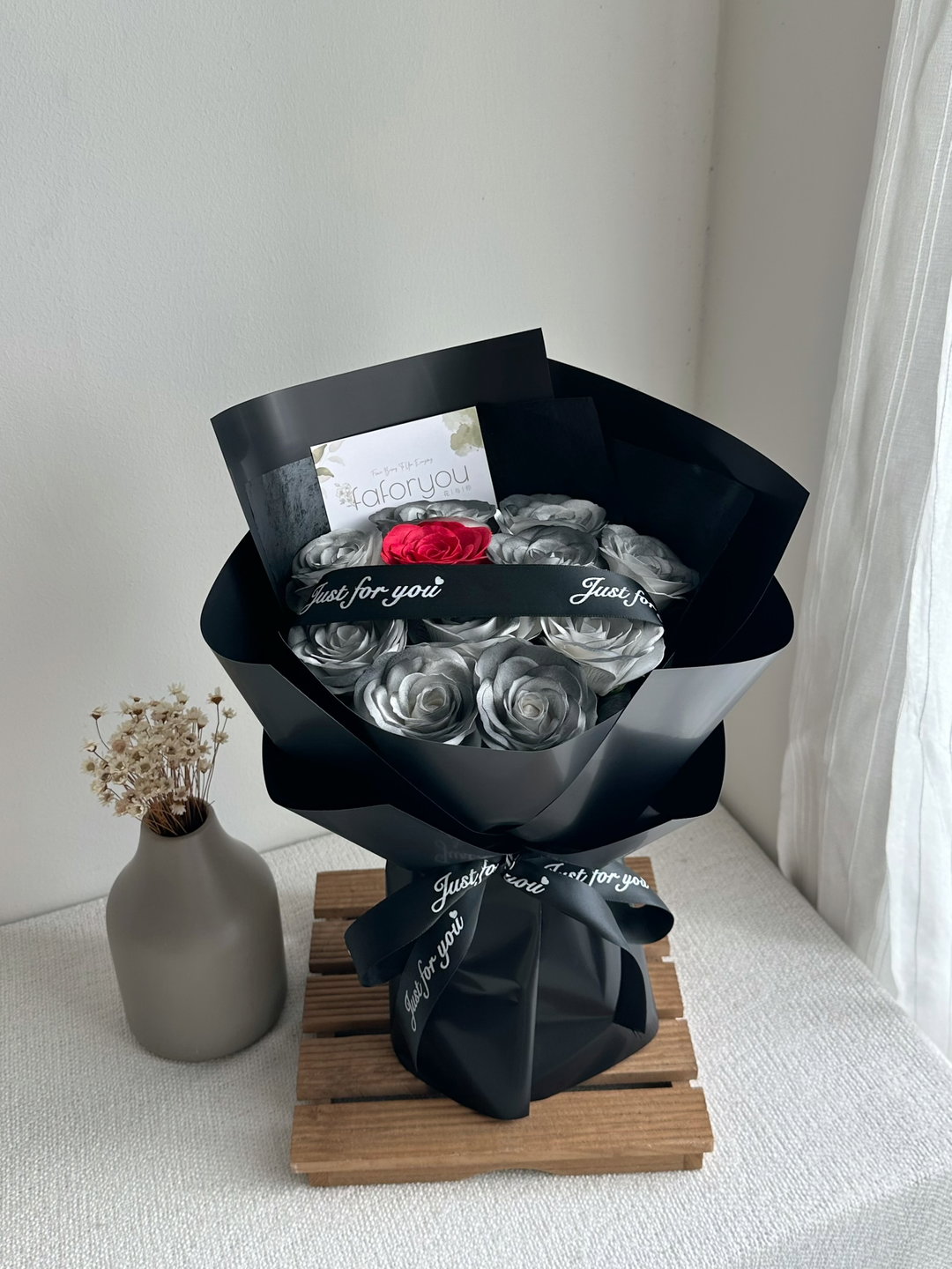 12 Stalk Awakening Soap Rose Bouquet   