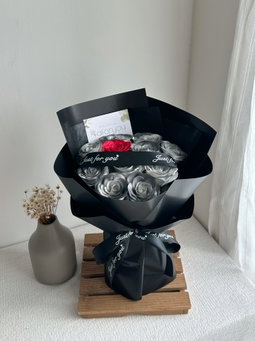 12 Stalk Awakening Soap Rose Bouquet   
