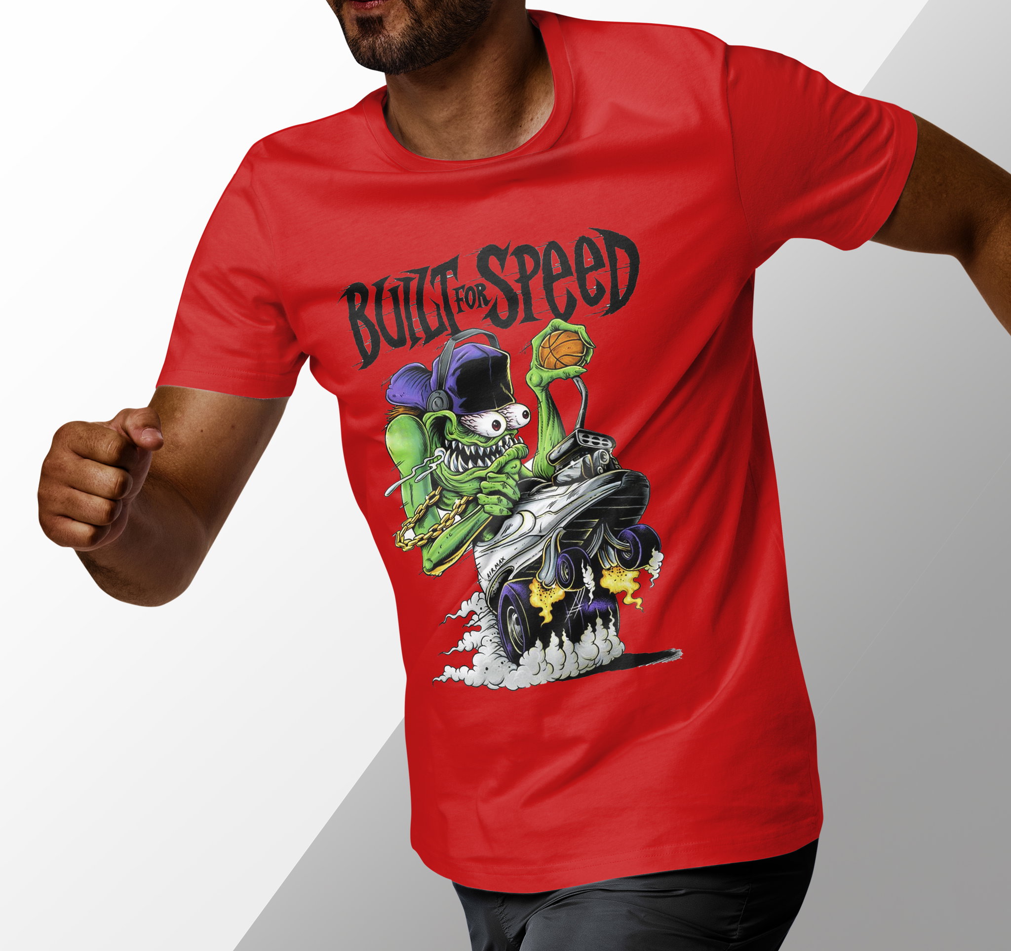 Built for Speed – High-Energy Sport Graphic T-Shirt for Hustlers and Hoopers_3