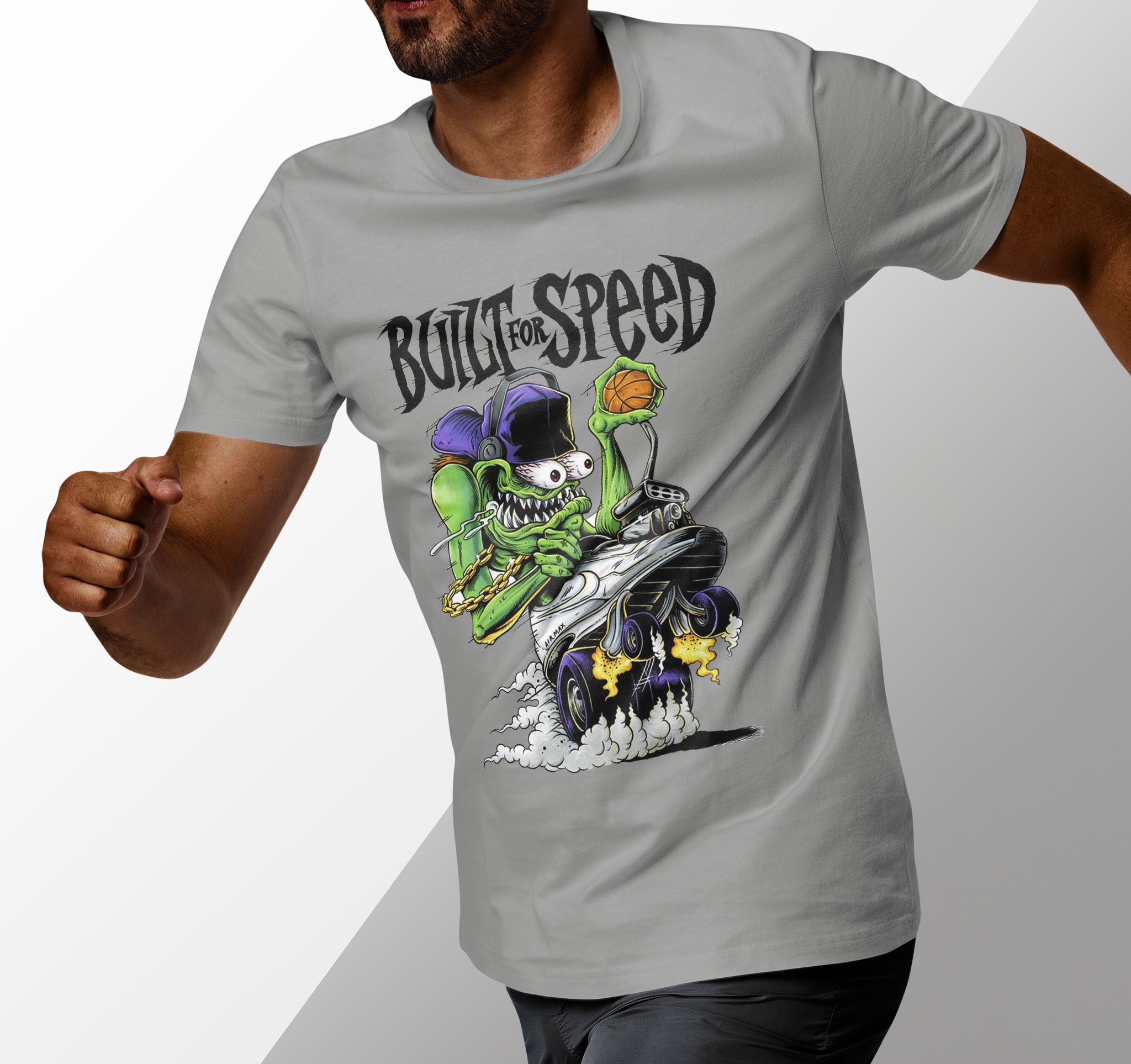 Built for Speed – High-Energy Sport Graphic T-Shirt for Hustlers and Hoopers_2
