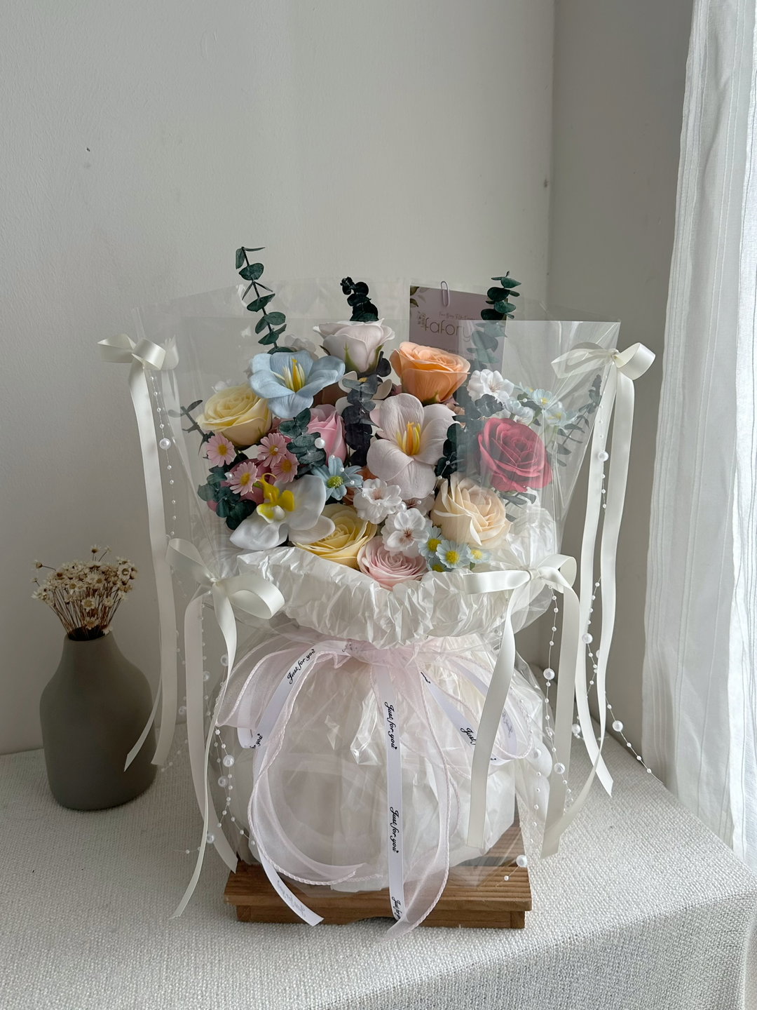 Dopamine Mix Soap Flower Mixed Transparent Bouquet