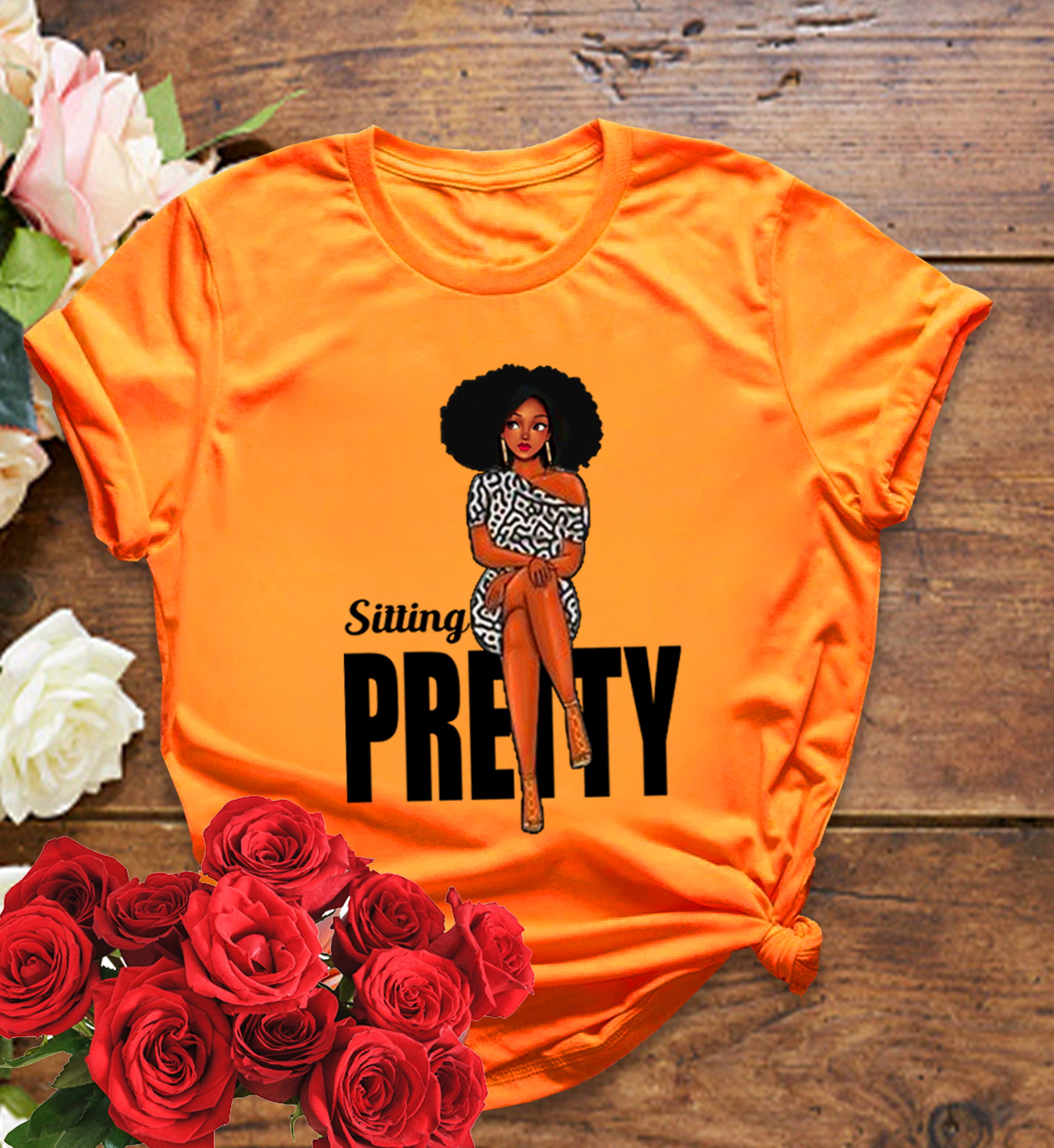 📝 Sitting Pretty – Bold & Beautiful T-Shirt for Confident Queens_4