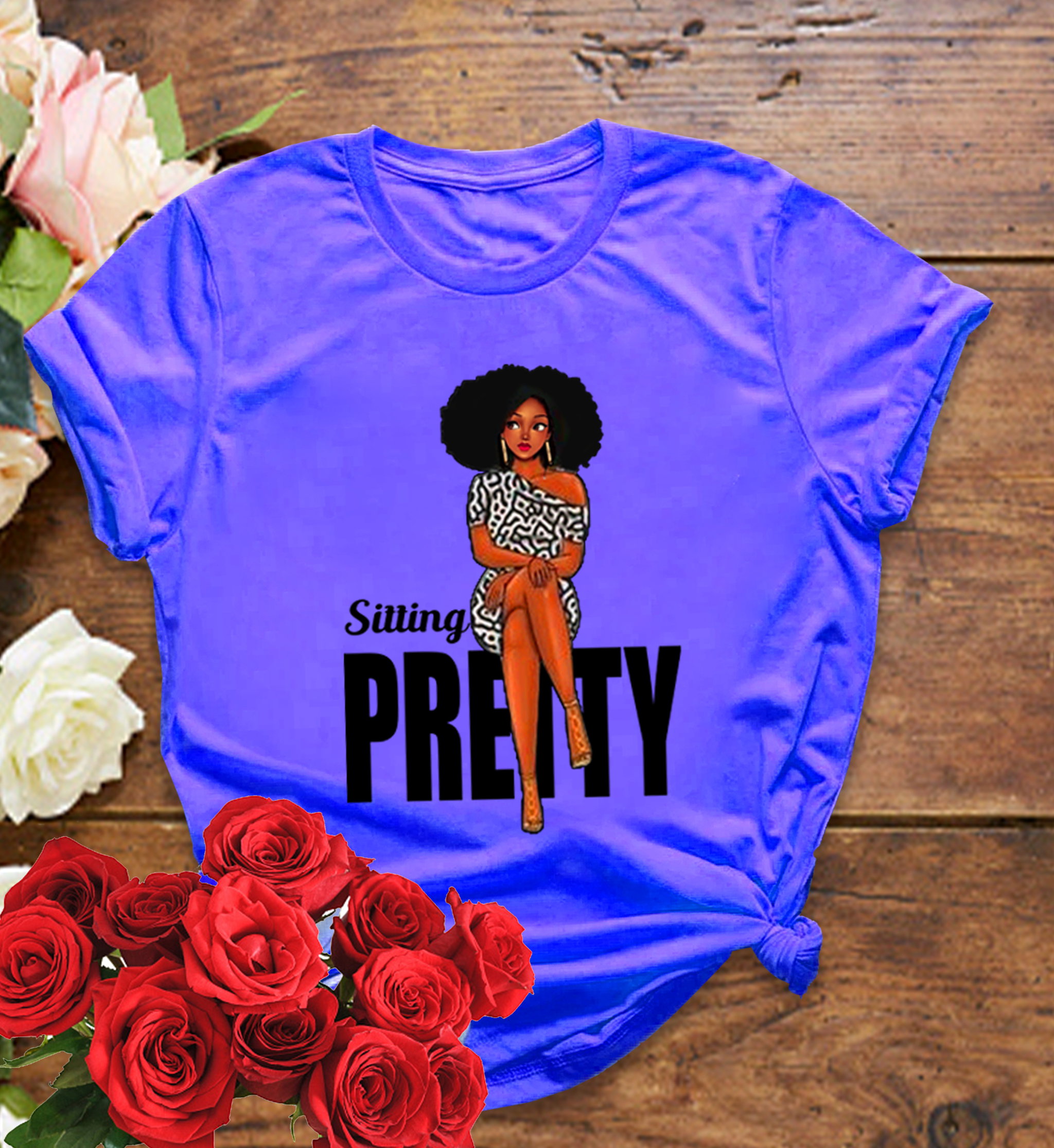 📝 Sitting Pretty – Bold & Beautiful T-Shirt for Confident Queens_3