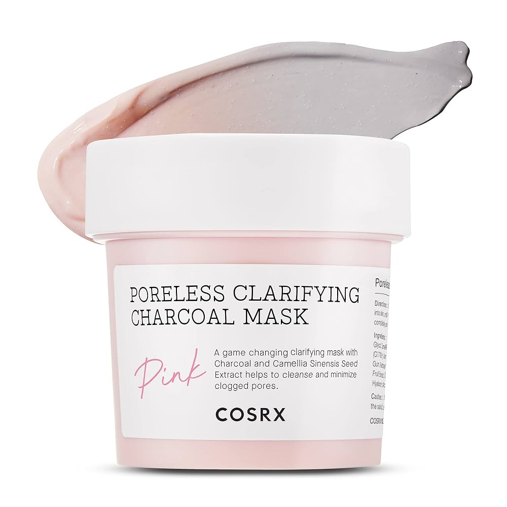 COSRX Poreless Clarifying Charcoal Mask Pink قناع منقي بالفحم الوردي من كوزركس_0