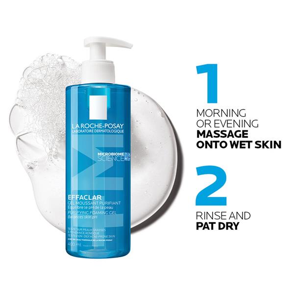 La Roche PosayEffaclar Gel Cleanser 400Ml لاروش بوزيه غسول جل ايفاكلار _0