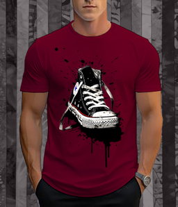 📝 Street Drip Vibes – Bold Sneaker Splash Tee 