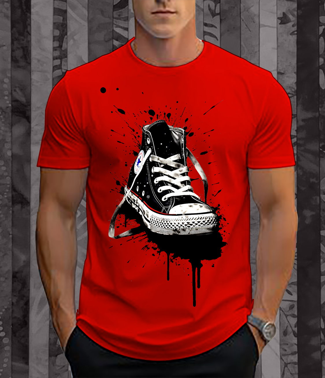 📝 Street Drip Vibes – Bold Sneaker Splash Tee _3