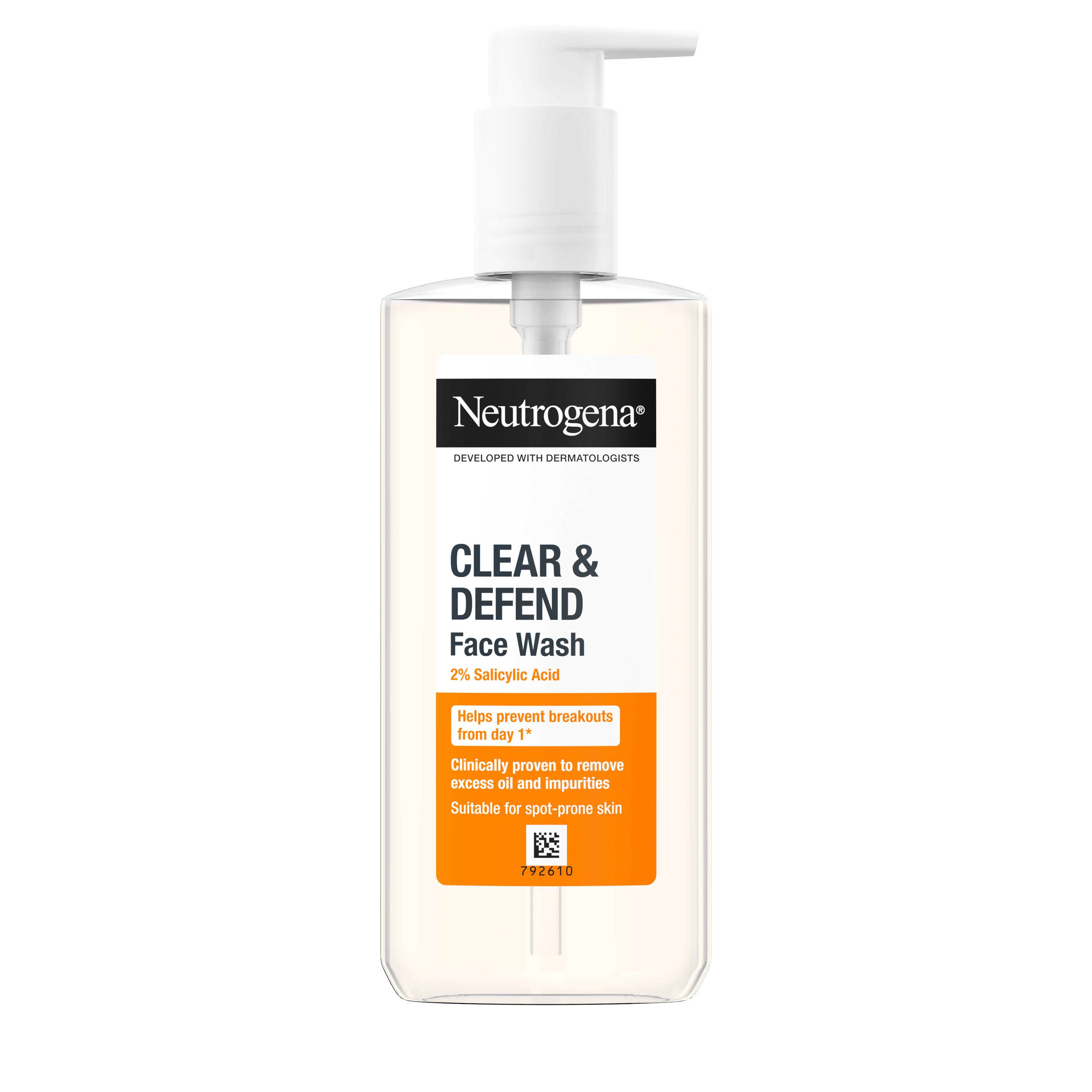 للتحكم بحبوب التوتر غسول للوجه NEUTROGENA 2% SALICYLIC ACID