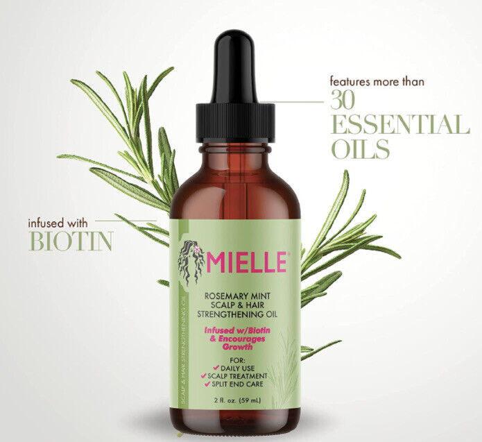 Mielle Rosemary Mint Scalp & Hair Strengthening Oil - 59ml | ميلي زيت الروزميري المقوي لفروة الرأس و الشعر - 59 مل_0