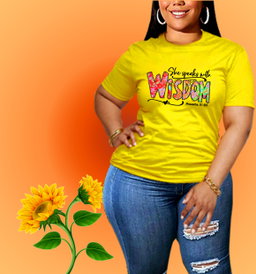 ✨ She Speaks with Wisdom – Proverbs 31:26 Inspirational T-Shirt for Women