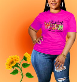 ✨ She Speaks with Wisdom – Proverbs 31:26 Inspirational T-Shirt for Women