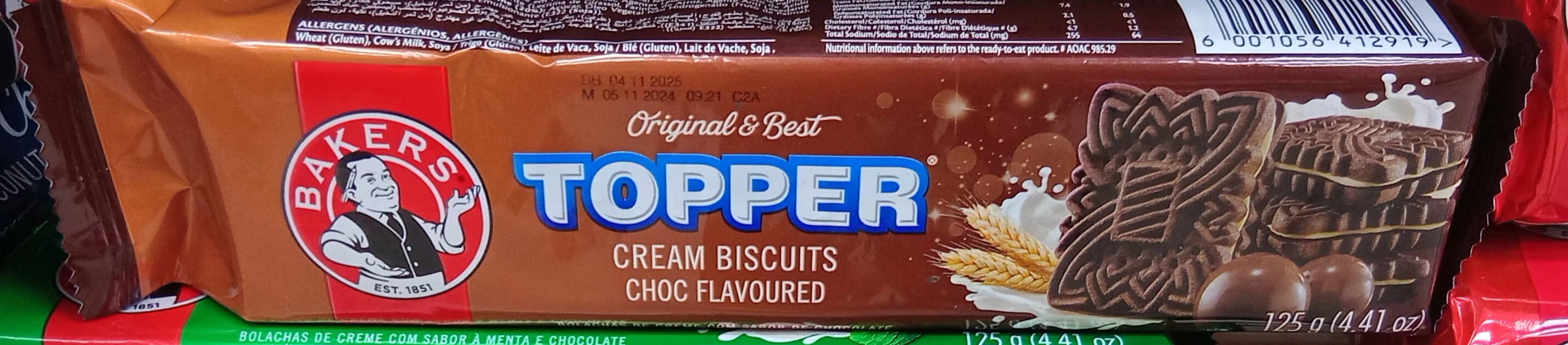 Bakers Bisc. Topper Choc. Flav. Cr. 125gr_1