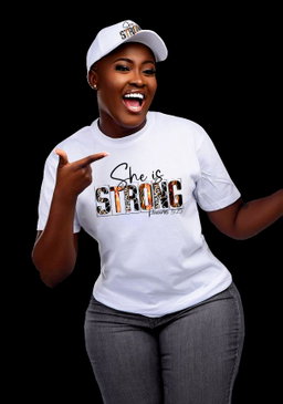 💥“She is Strong” Proverbs 31:25 T-Shirt & Cap Set – Bold Faithwear for Empowered Women