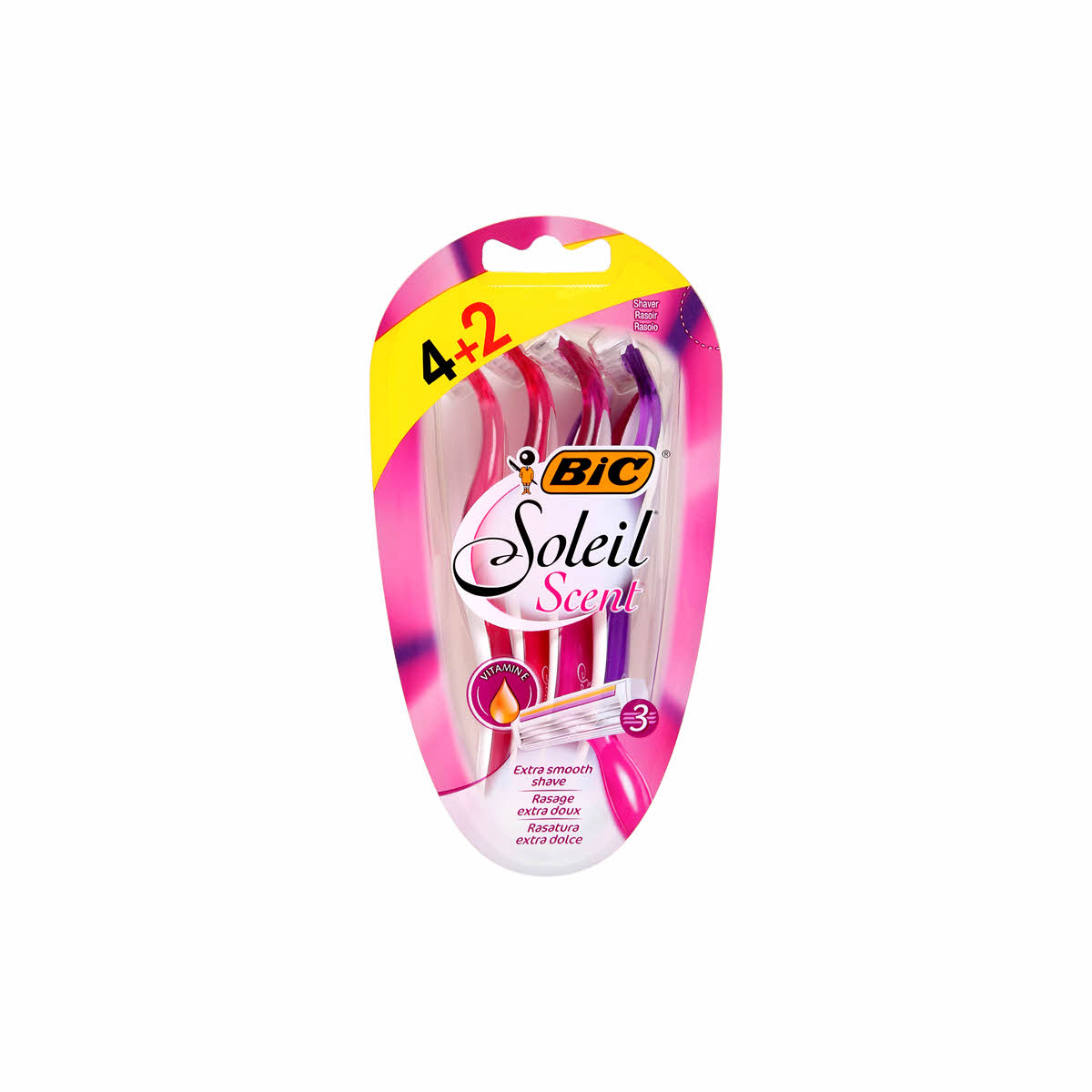 شفرة حلاقة نسائية بك كليك BIC SOLEIL SCENT 4+2	_0