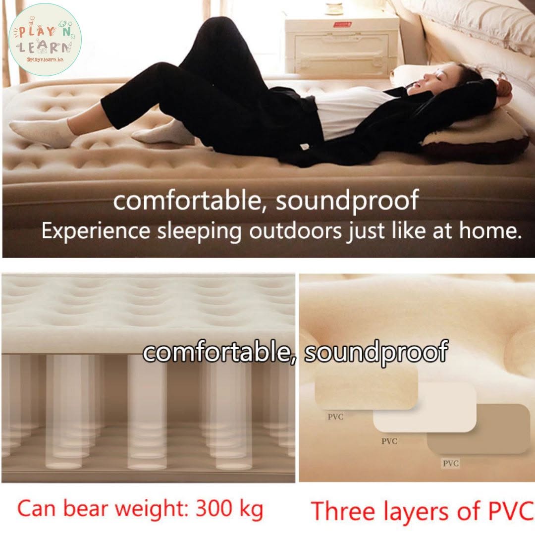 AUTO INFLATABLE MATTRESS WITH BUILT-IN BATTERY PUMP  _7