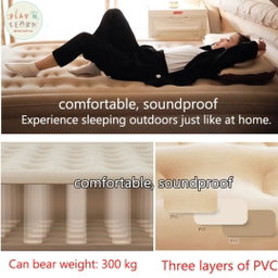 AUTO INFLATABLE MATTRESS WITH BUILT-IN BATTERY PUMP  