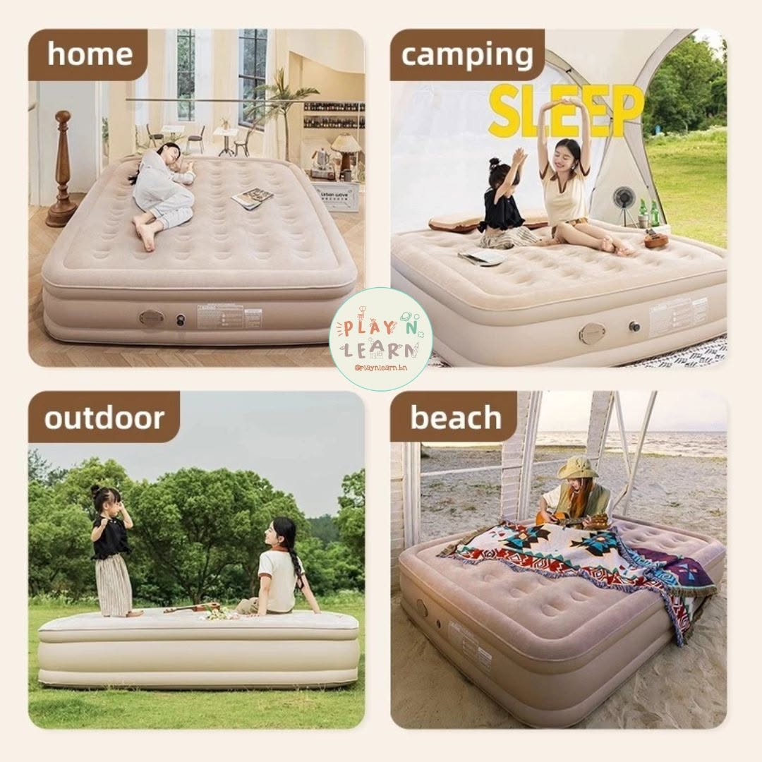 AUTO INFLATABLE MATTRESS WITH BUILT-IN BATTERY PUMP  _6