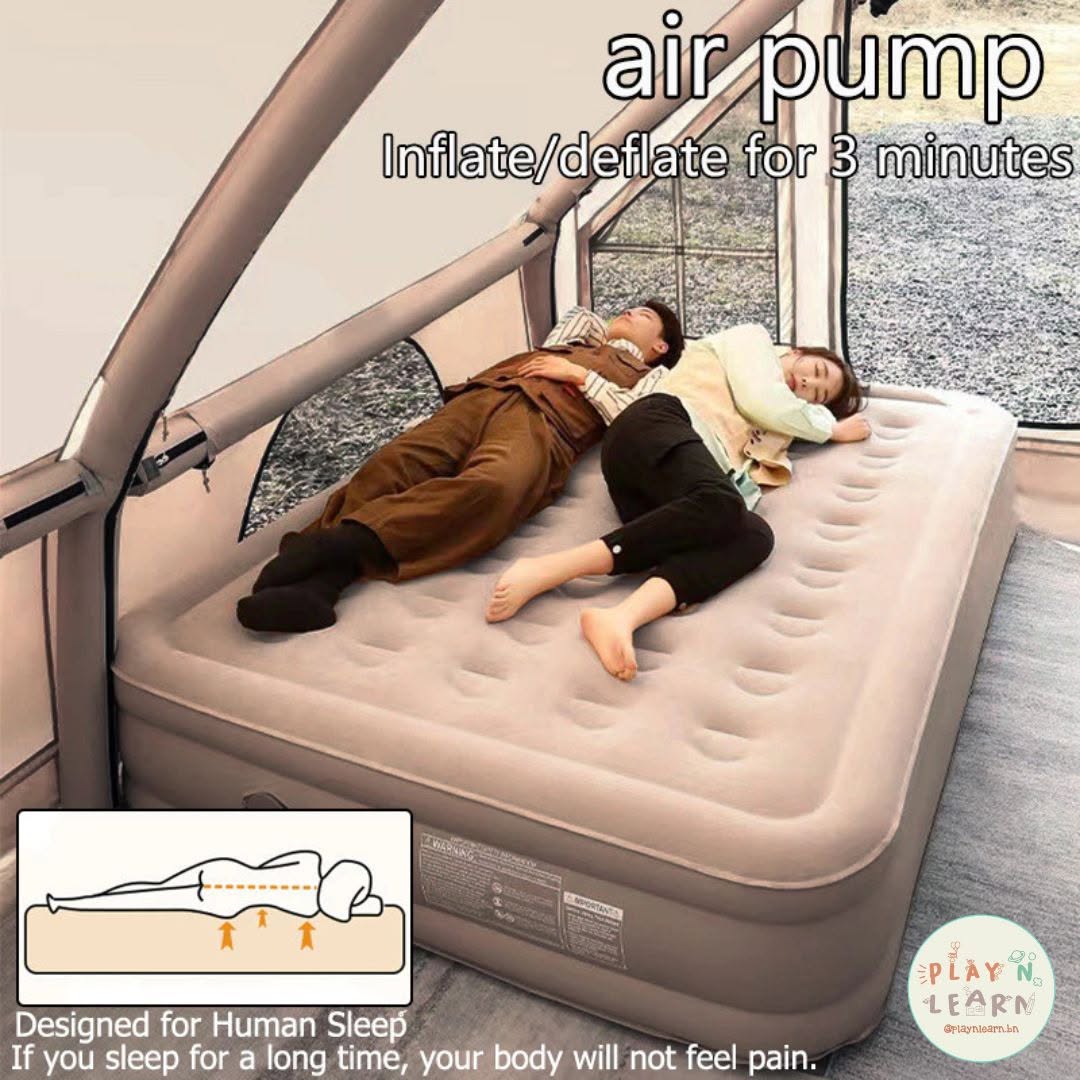 AUTO INFLATABLE MATTRESS WITH BUILT-IN BATTERY PUMP  _8