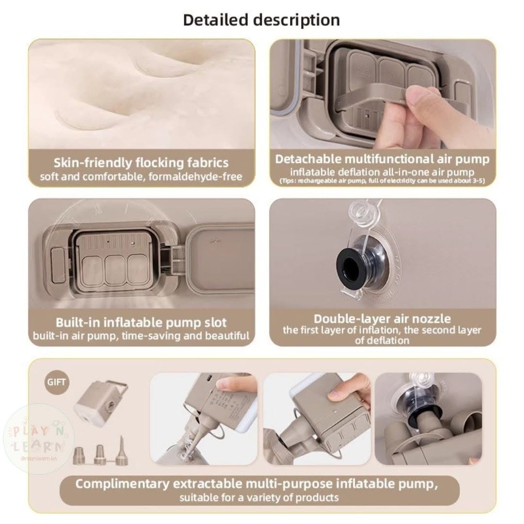 AUTO INFLATABLE MATTRESS WITH BUILT-IN BATTERY PUMP  _5
