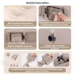 AUTO INFLATABLE MATTRESS WITH BUILT-IN BATTERY PUMP  
