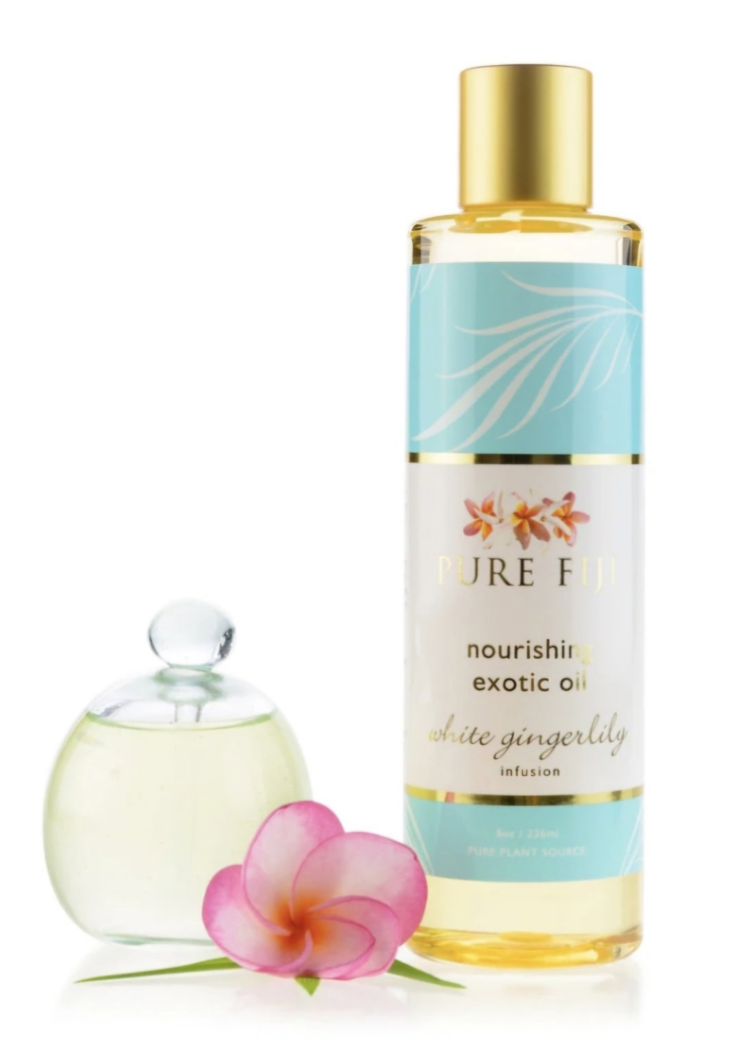 Pure Fiji White Gingerlily Infusion Oil (8oz/236ml)