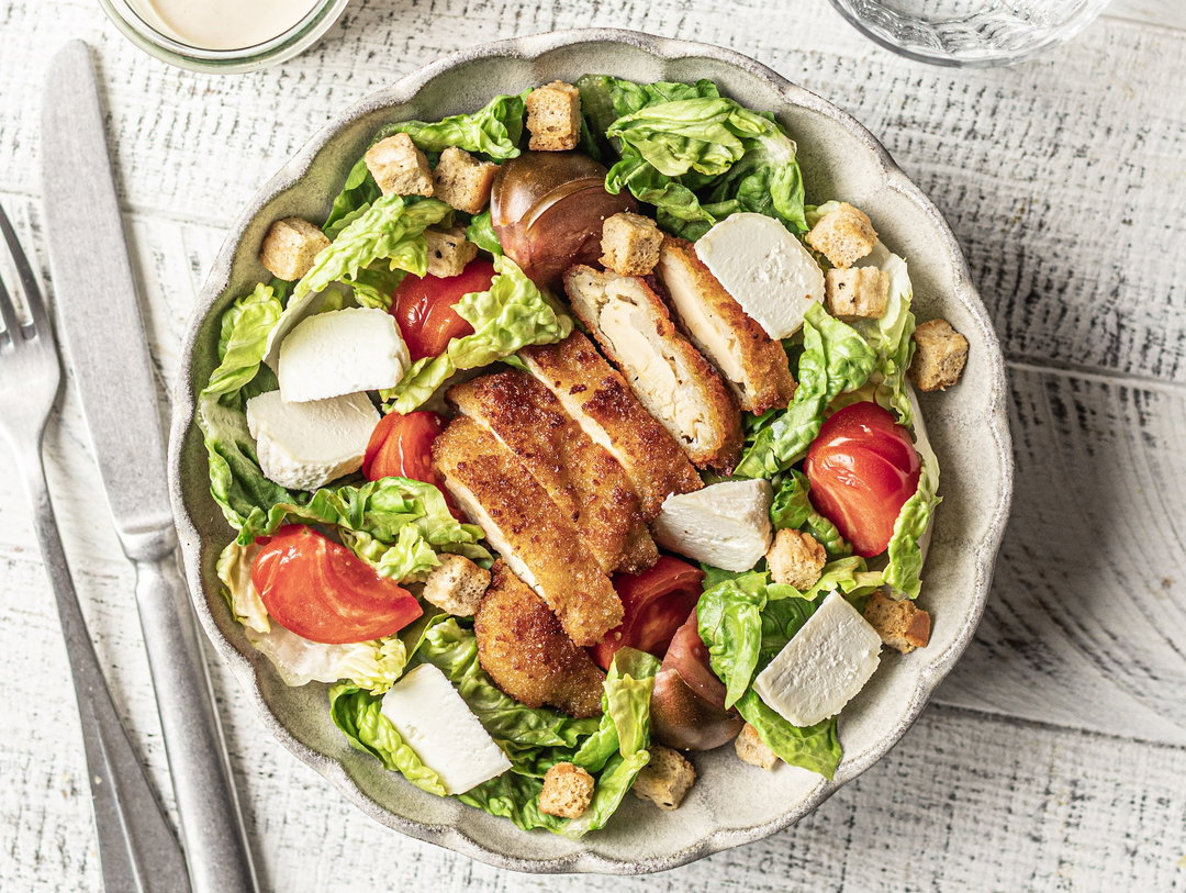 Salade aux escalopes de poulet 6 personnes