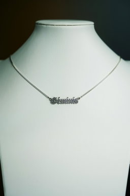 Collar Géminis - 99.9% Plata pura y manifestada