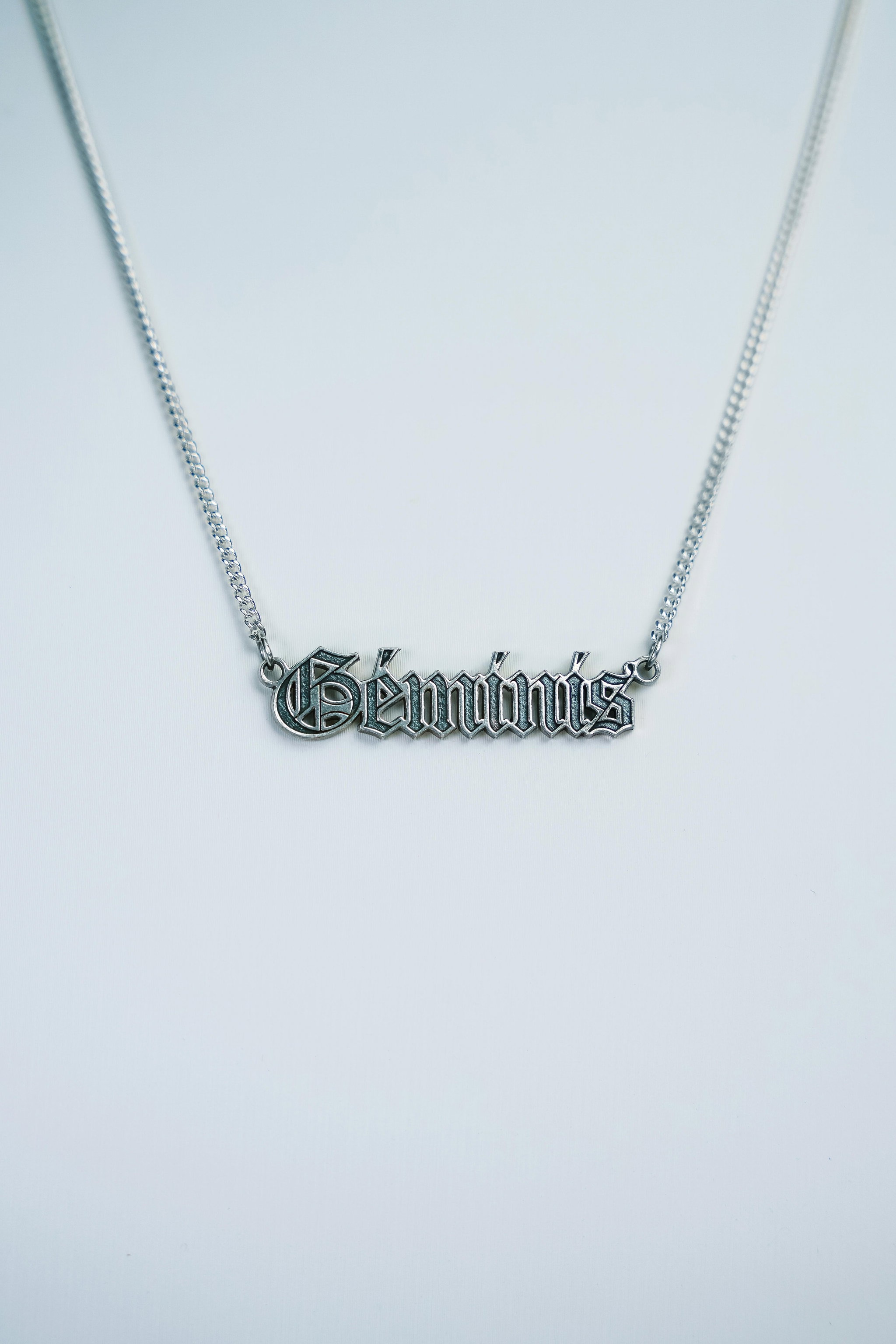 Collar Géminis - 99.9% Plata pura y manifestada_0