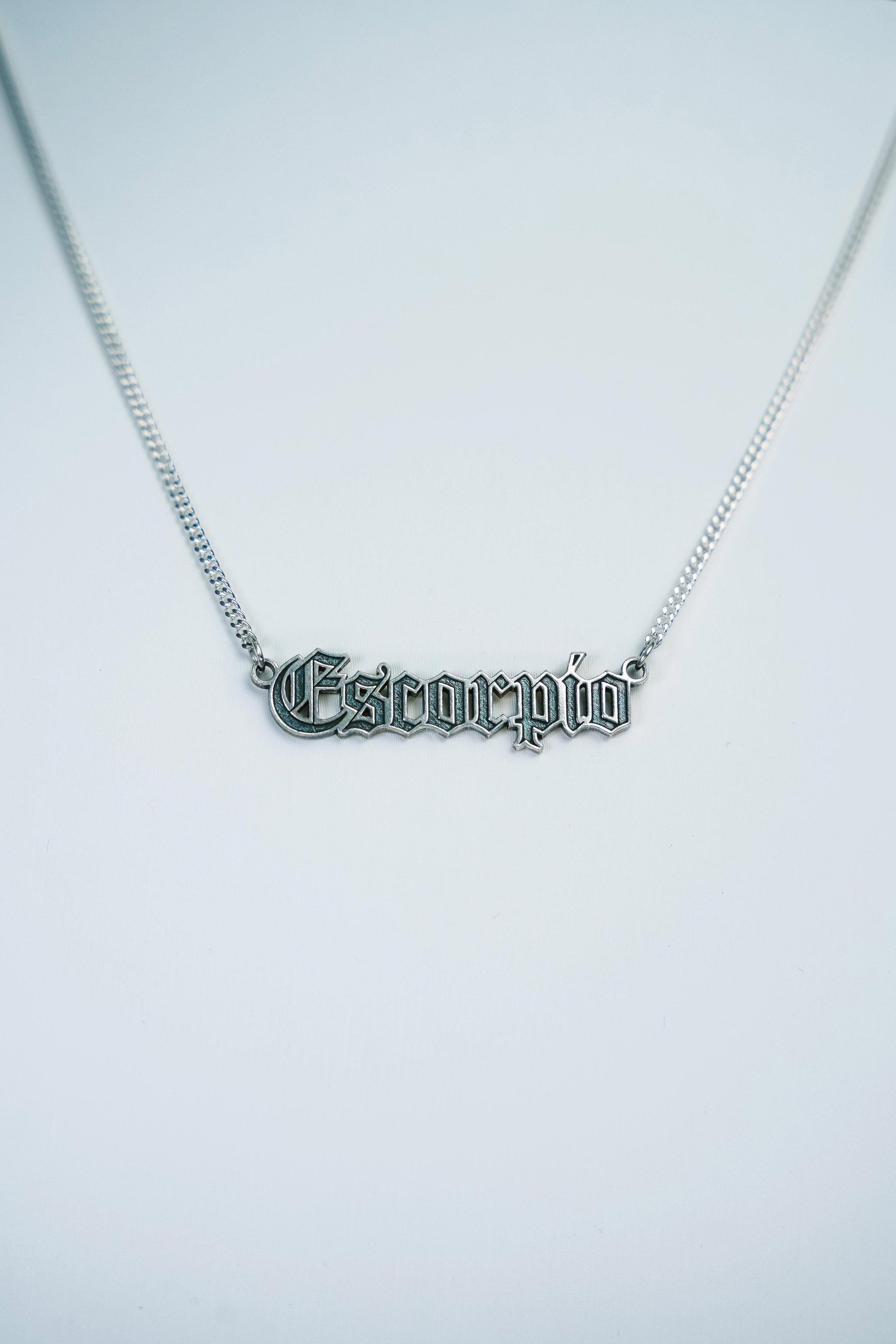 Collar Escorpio - 99.9% Plata pura y manifestada_0