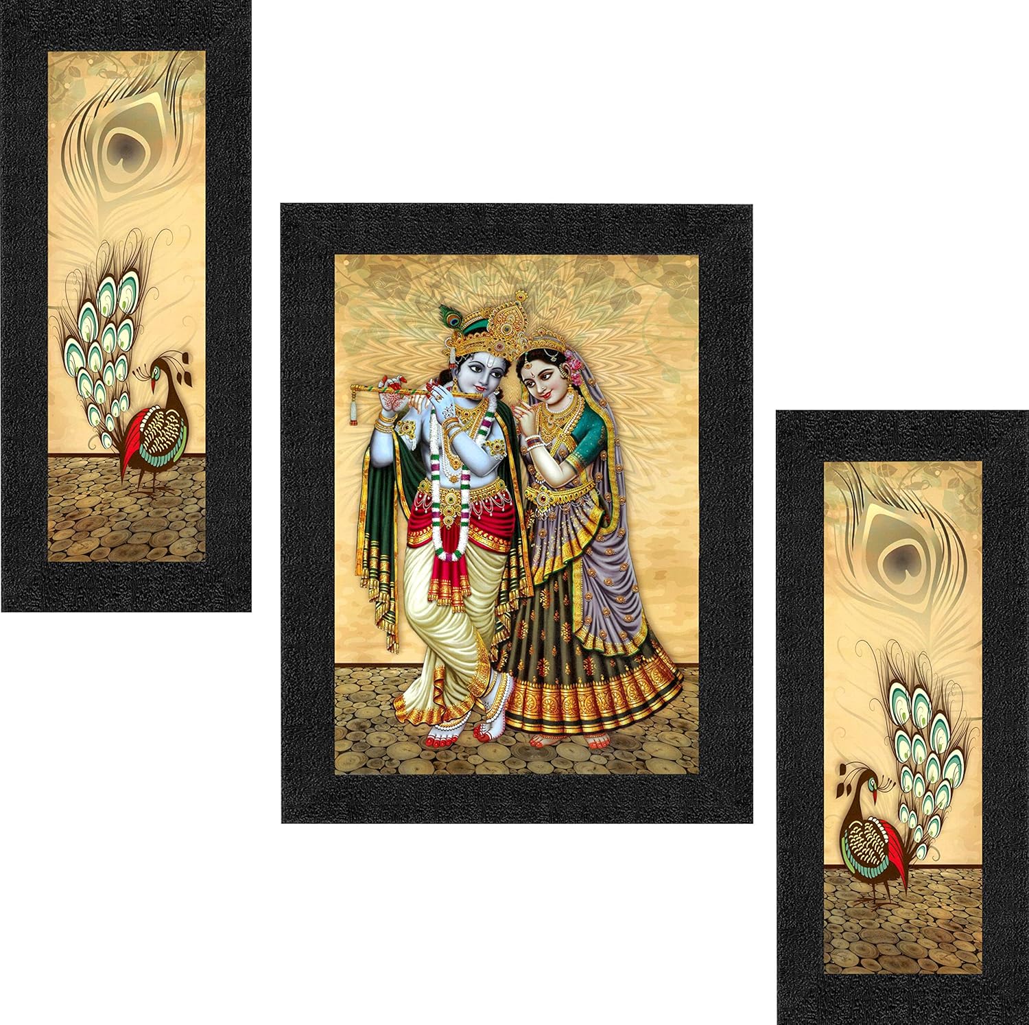 RADHA KRISHNA WALL FRAME 3IN1_0