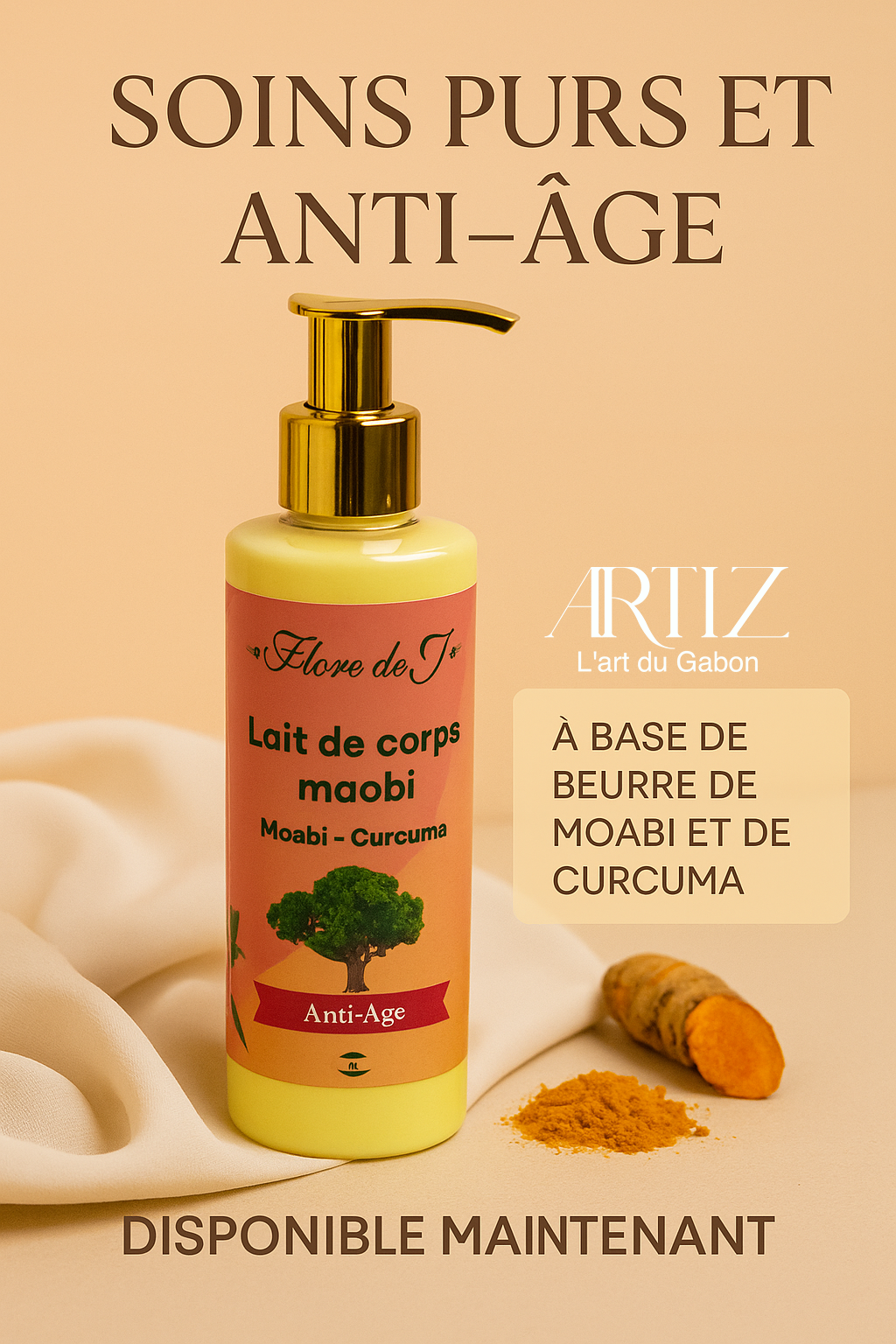 🧴 Lait de Corps Moabi Curcuma – Anti-taches & Teint Lumineux_0